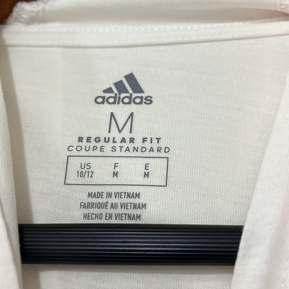 Adidas Boys White Lightweight Hoodie Tee - Picture 9 of 9